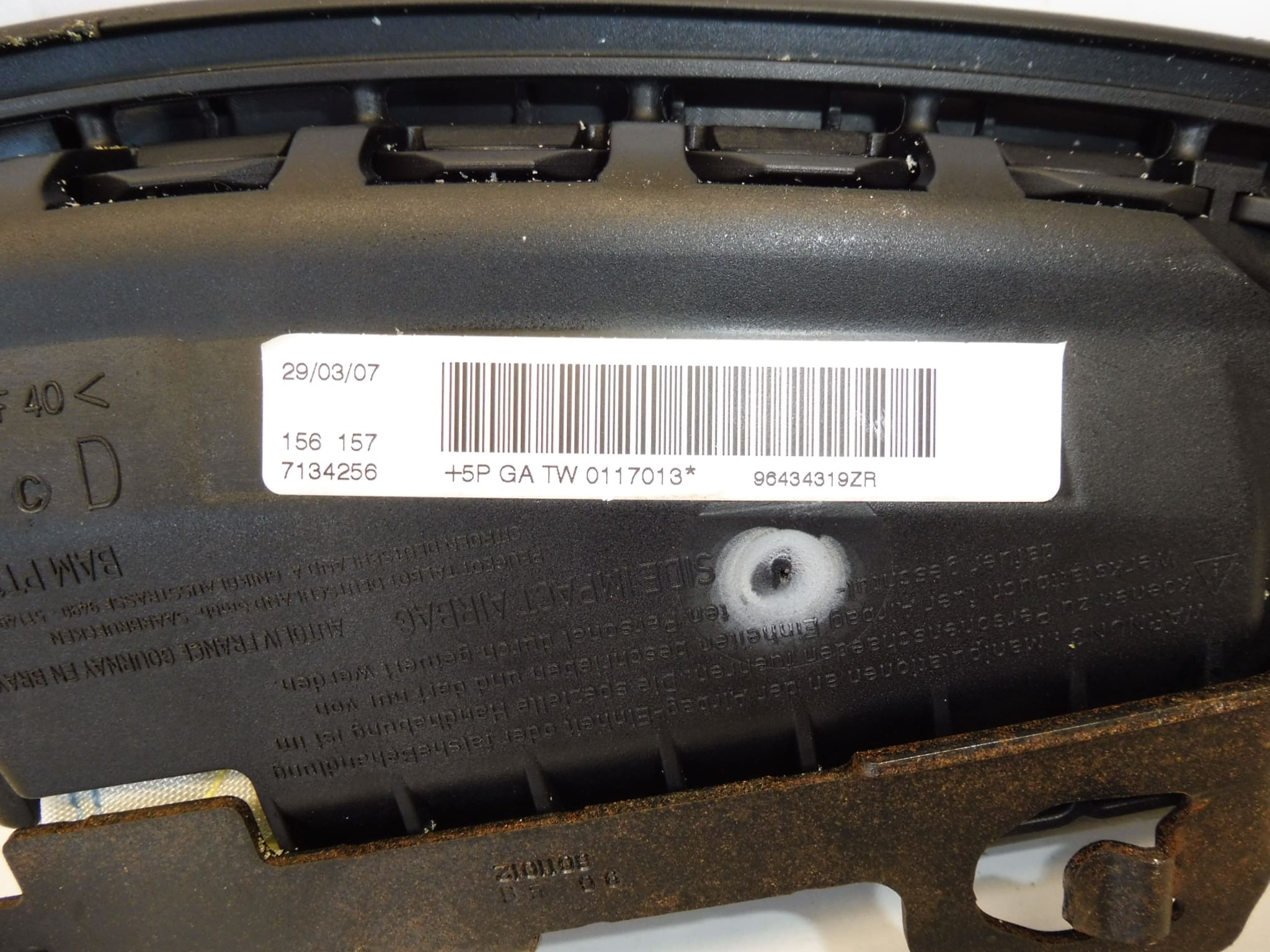 Airbag per Sedile Destro Citroën C3 Pluriel 96434319ZR 8216JZ - immagine 2