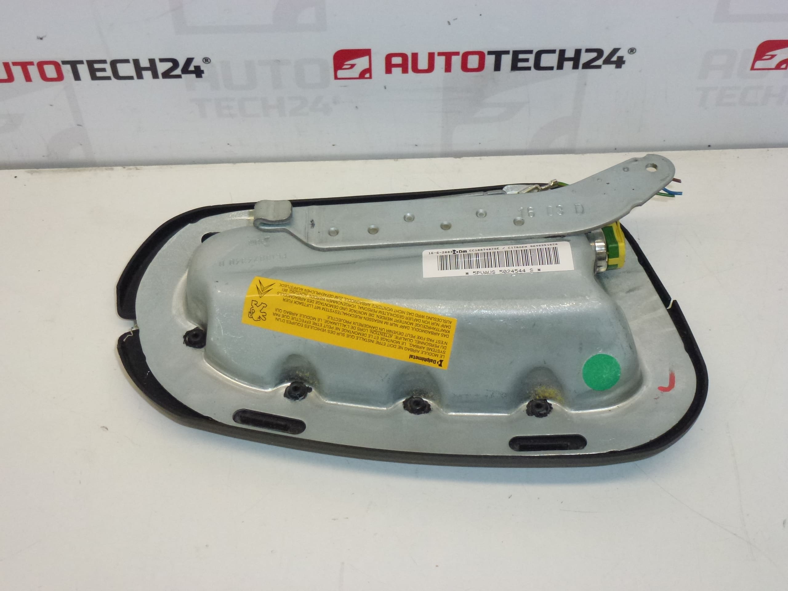 Airbag per sedile grigio chiaro Citroën C2 C3 96462516ZQ 8216Q9 - immagine 2