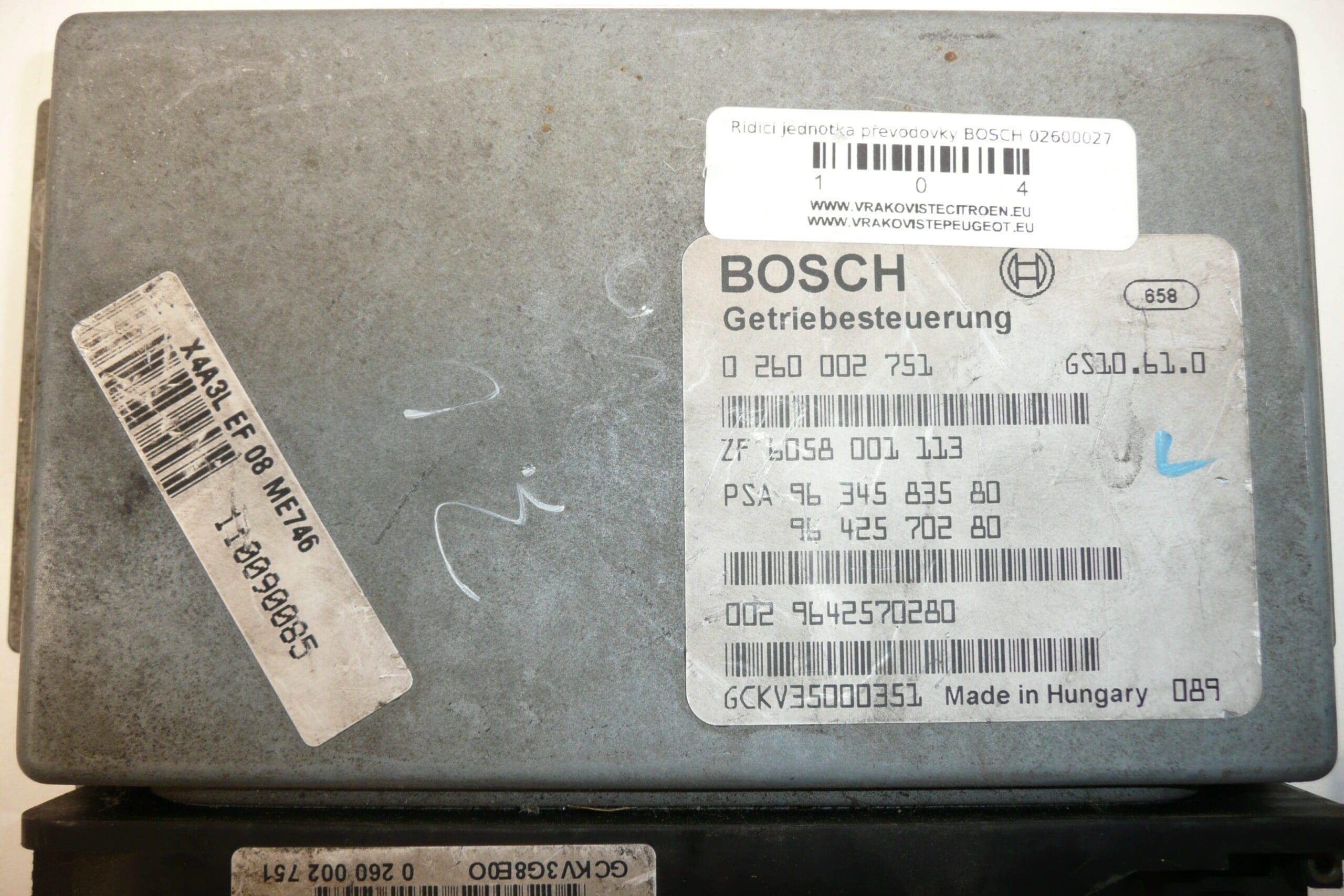 ECU Bosch Citroën C5 3.0 V6 9642570280 0260002751 - immagine 2