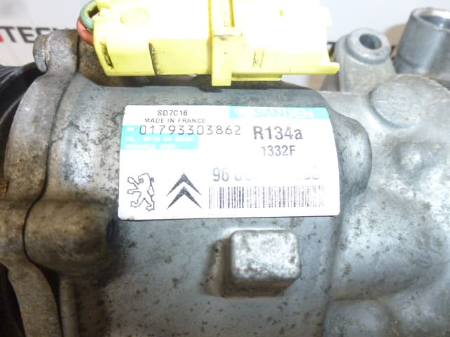 Compressore Climatizzazione Sanden SD7C16 9660555280 1332F 6453XC - immagine 2