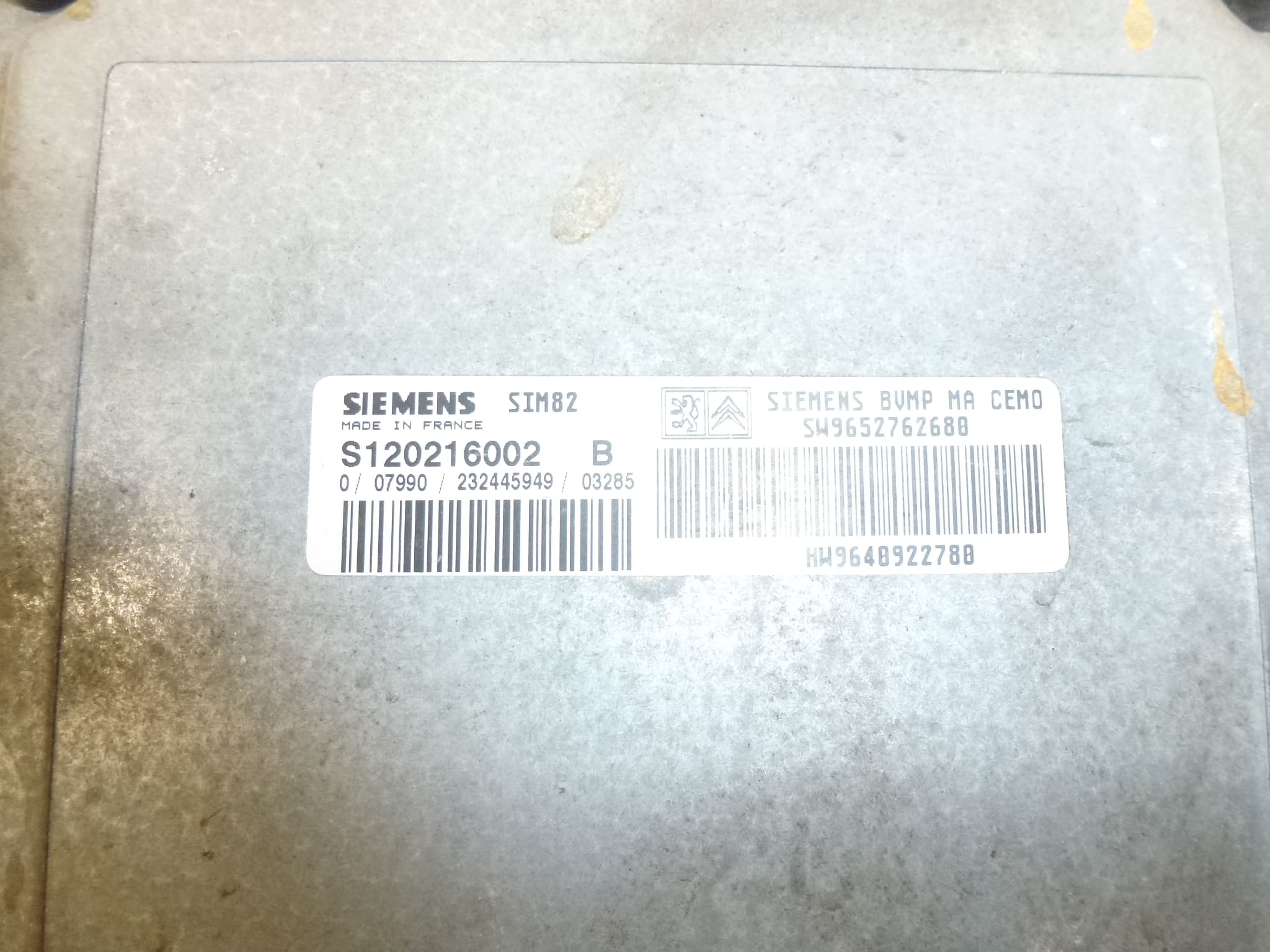 ECU Sensodrive Citroën Peugeot 9640922780 S120216002 B 2529J9 - immagine 2