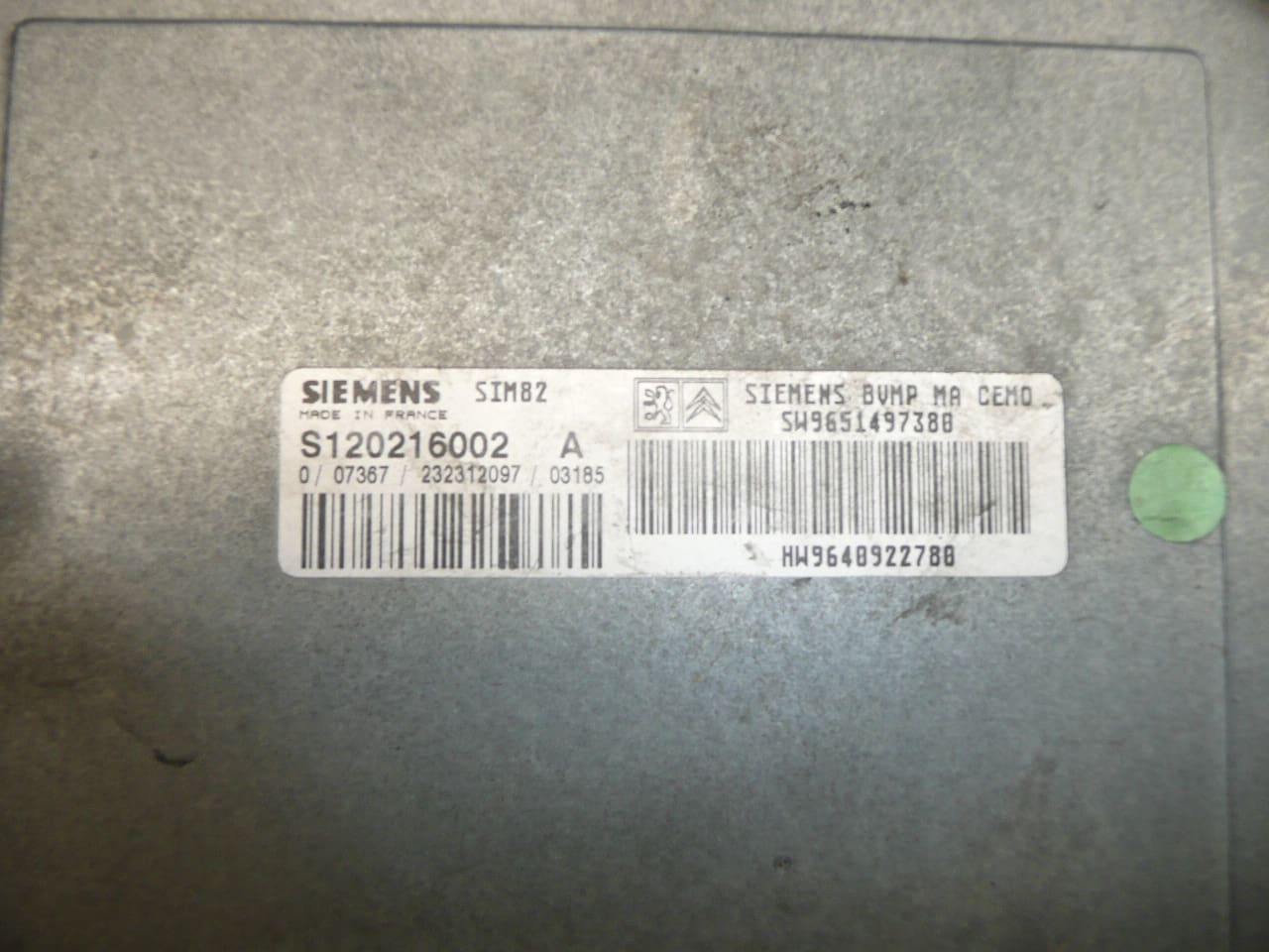 Centralina ECU Sensodrive Citroën Peugeot 9640922780 S120216002 C 2529J9 - immagine 2