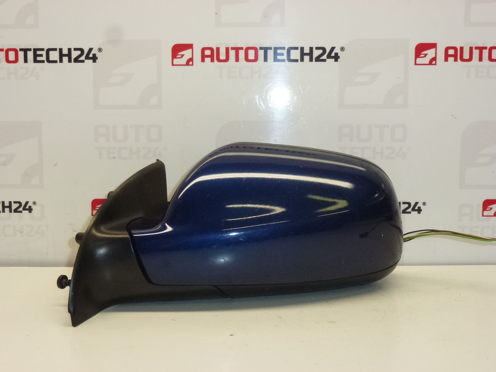 Specchio sinistro Peugeot 307 blu metallizzato 8149AW