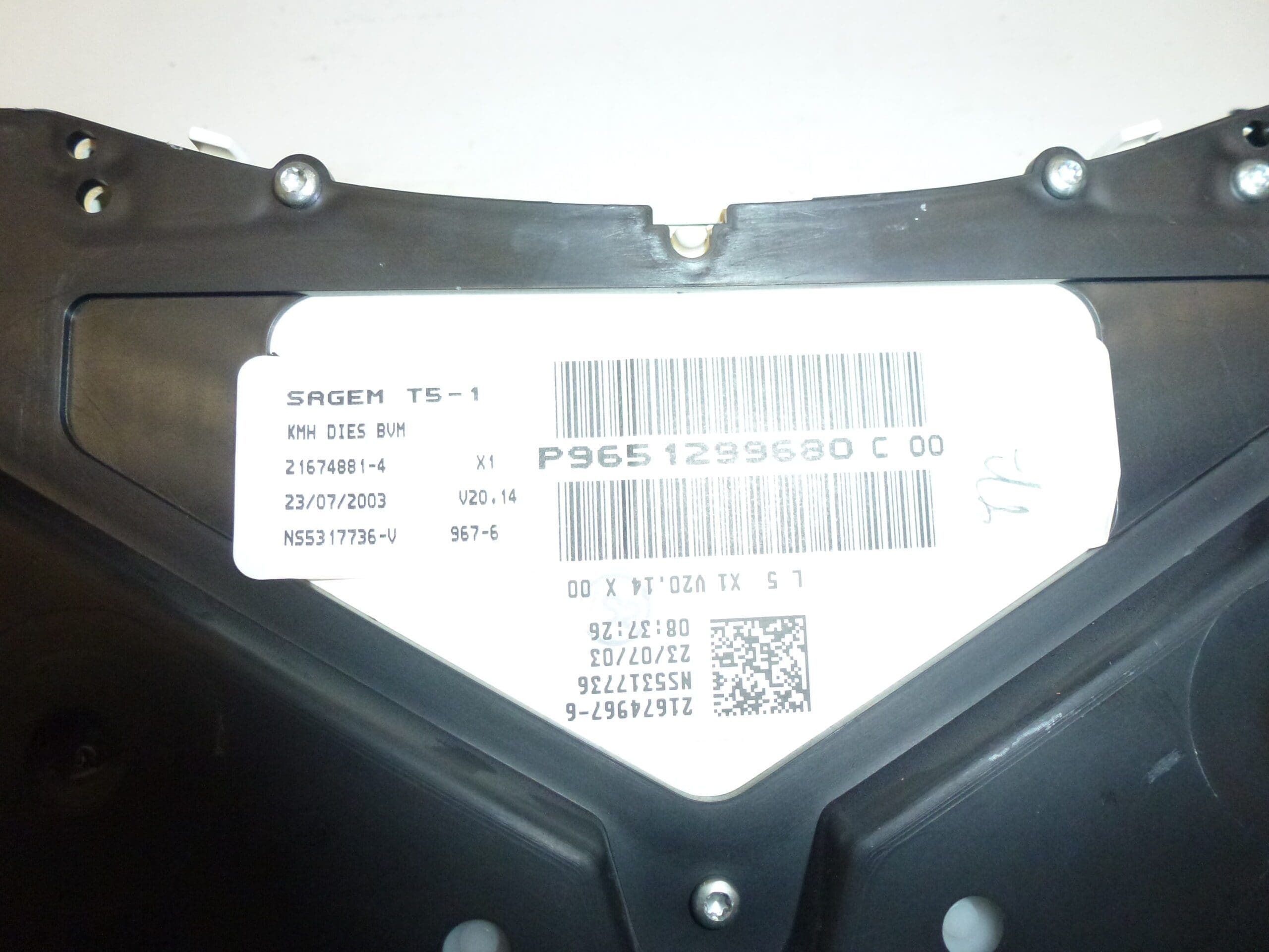 Tachimetro Peugeot 307 168 mila km 9651299680 6104ZS - immagine 2