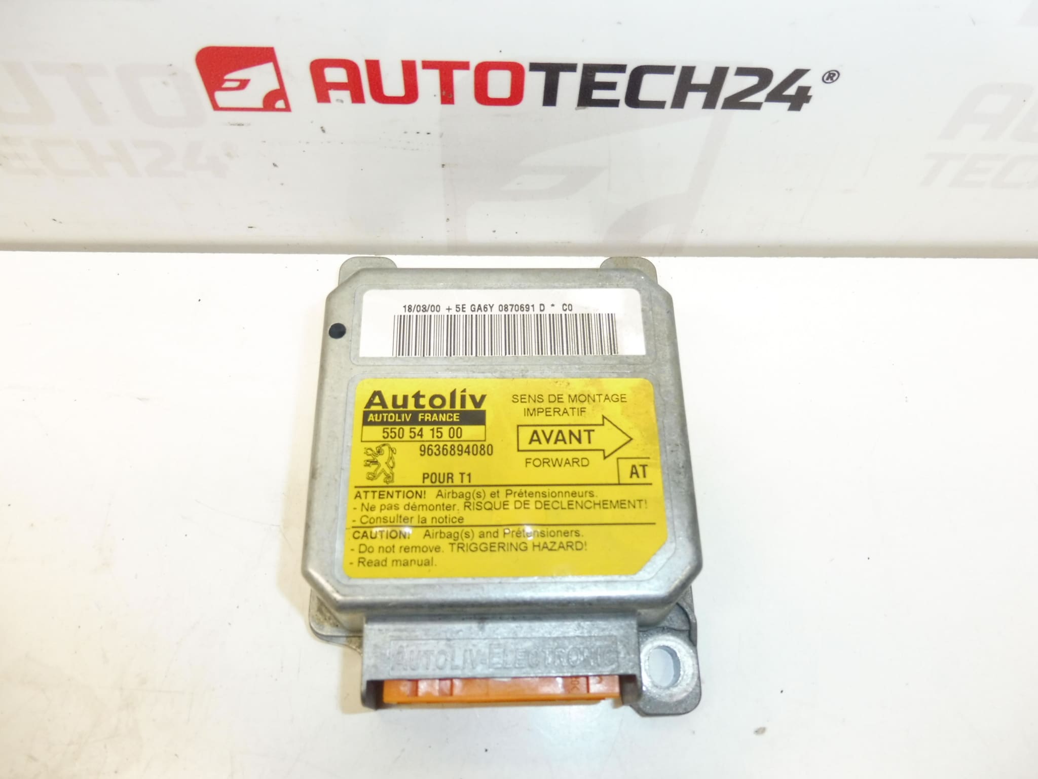 Unità airbag Peugeot 206 9636894080 6545GJ