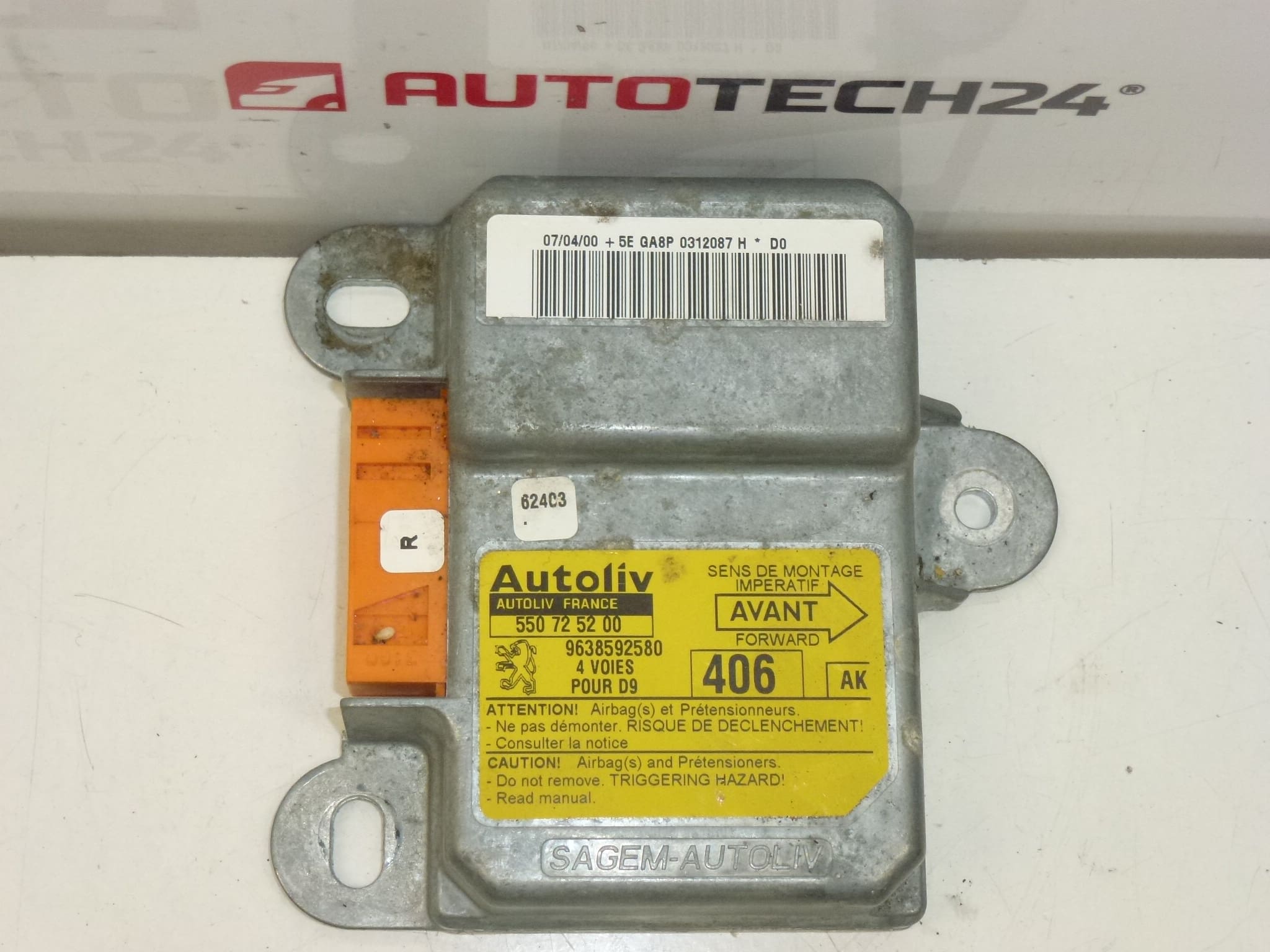 Unità Airbag Peugeot 406 9638592580 550725200 - immagine 2