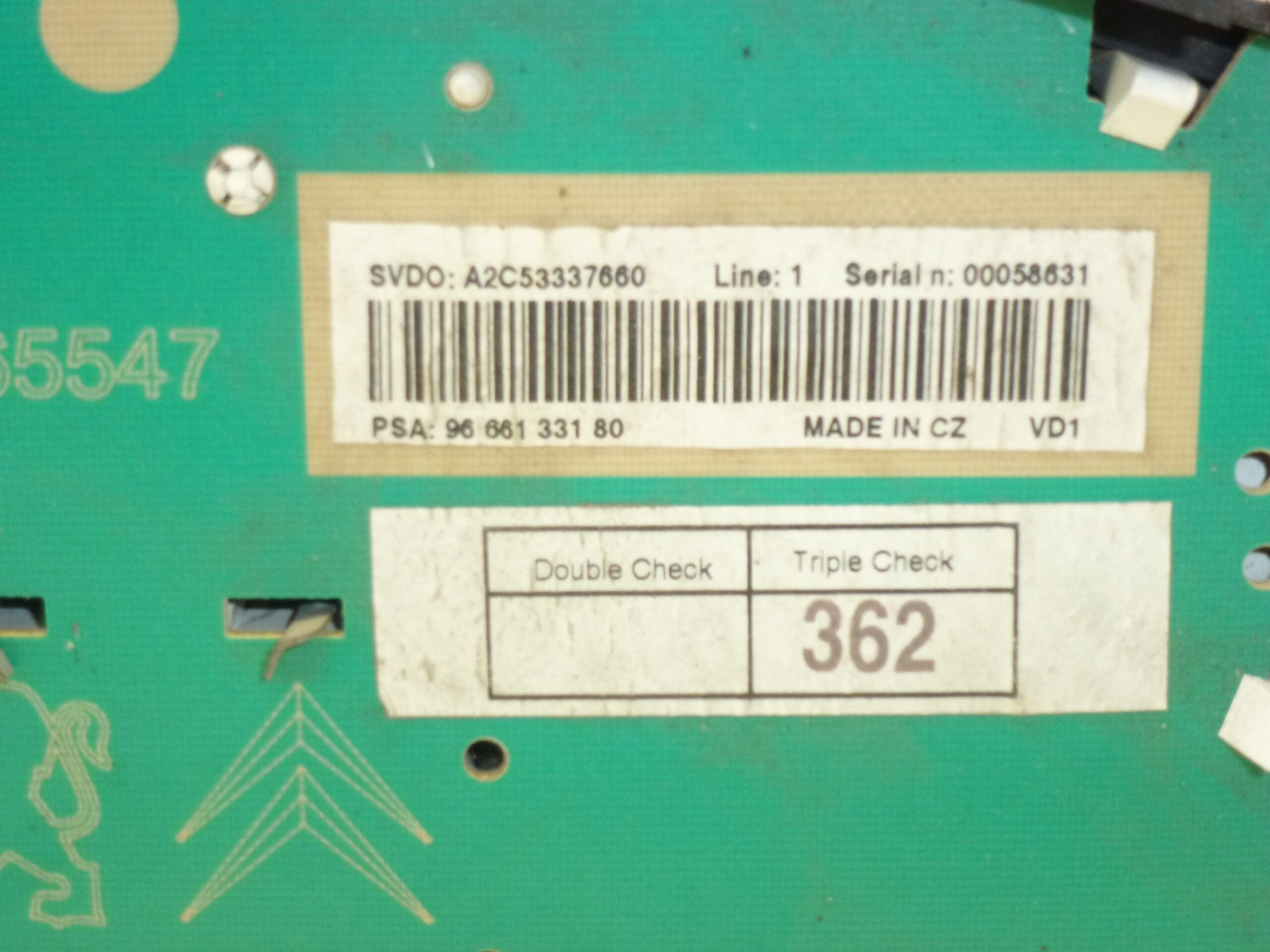 Tachimetro Peugeot 207 9666133180 6103EC