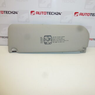 Visiera parasole Citroën C8 Peugeot 807, illuminazione - destra 8143GN