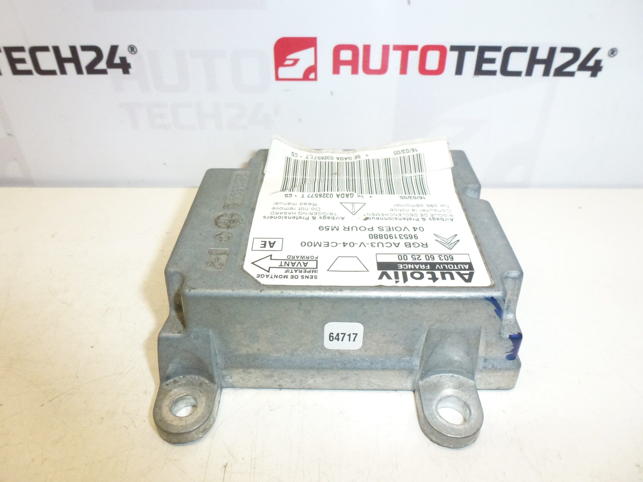 Citroën Peugeot Unità airbag 9653190880 603602500 - immagine 2