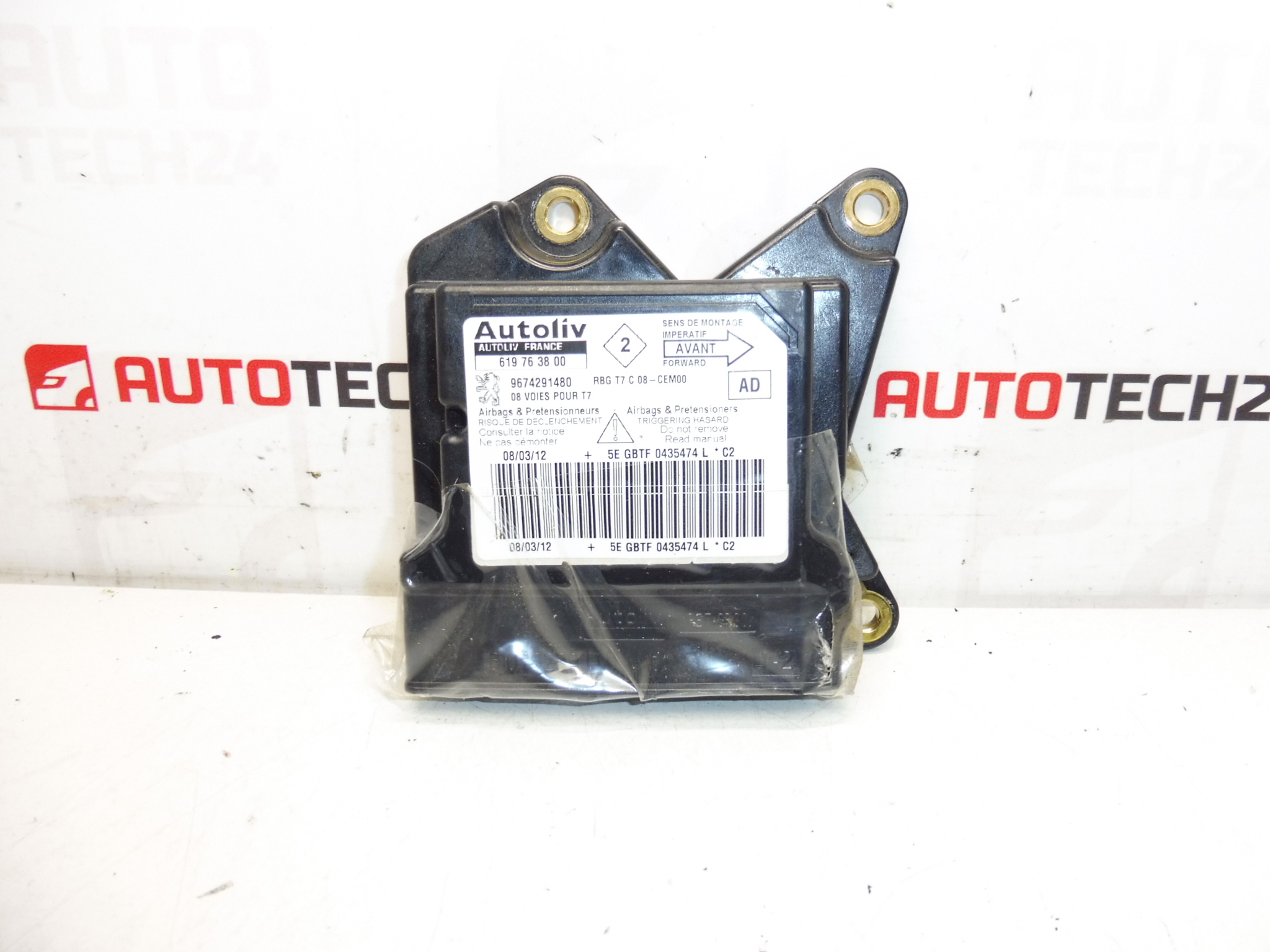 Unità airbag Peugeot 308 619763800 9674291480 6546AP