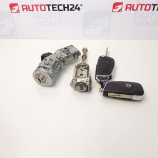Set of locks and 2 keys Citroën C4 B7 4162WH 4162WK